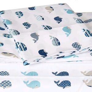 Twin whale sheet set